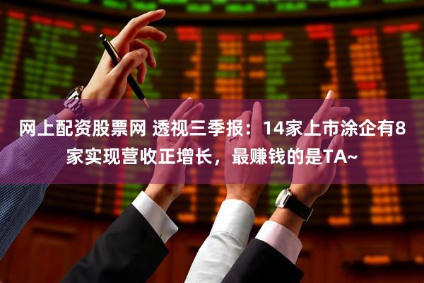 网上配资股票网 透视三季报：14家上市涂企有8家实现营收正增长，最赚钱的是TA~